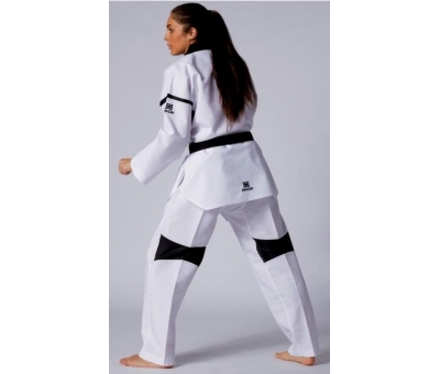 Kwon Revolution Black Mesh Taekwondo Elbisesi